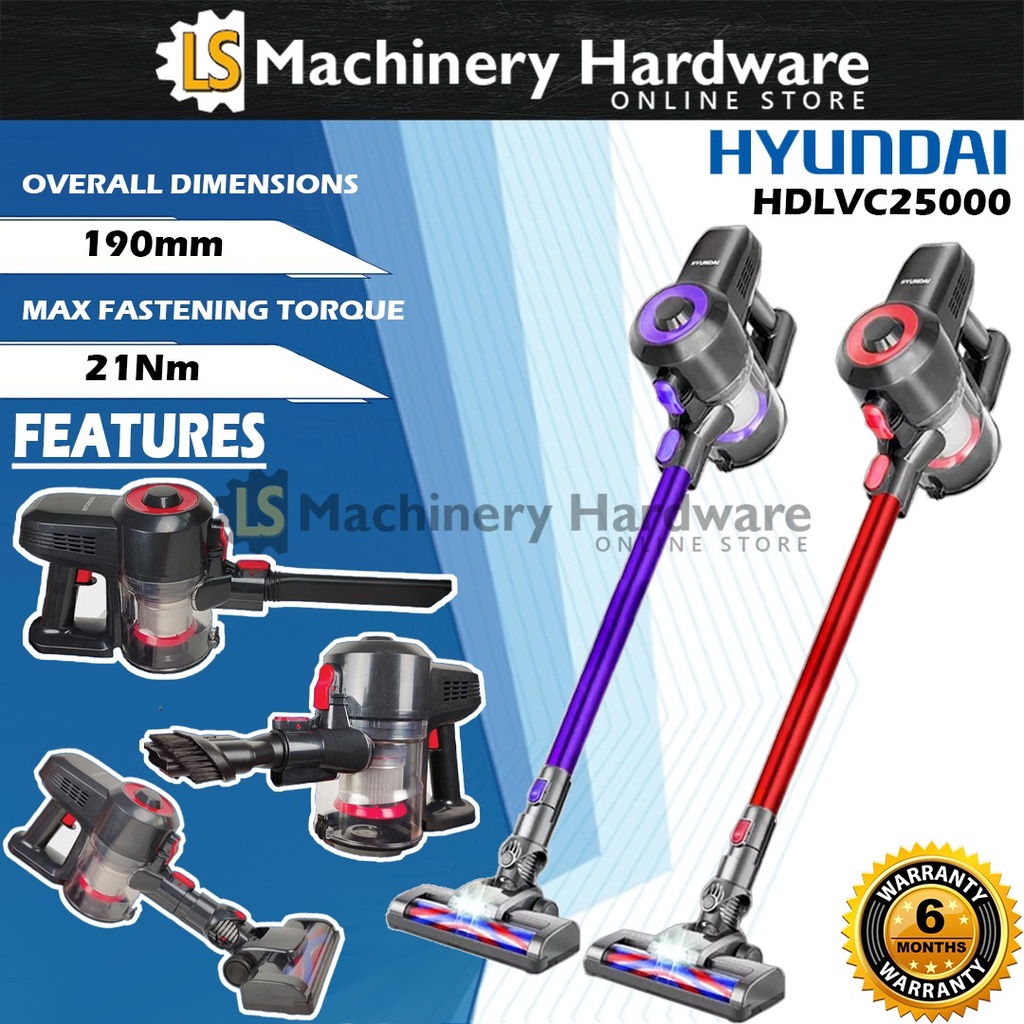 Hyundai DC22.2V 150W Stick Cordless Vacuum Cleaner with 2Speed