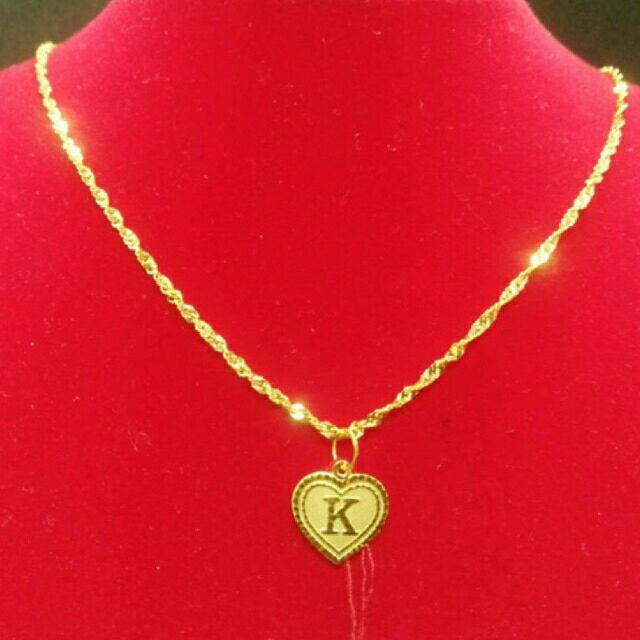 Set Rantai Leher Kanak Emas 916 Tulen