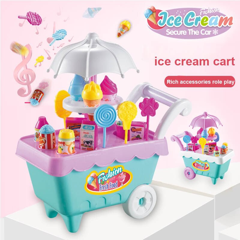 pretend play ice cream cart