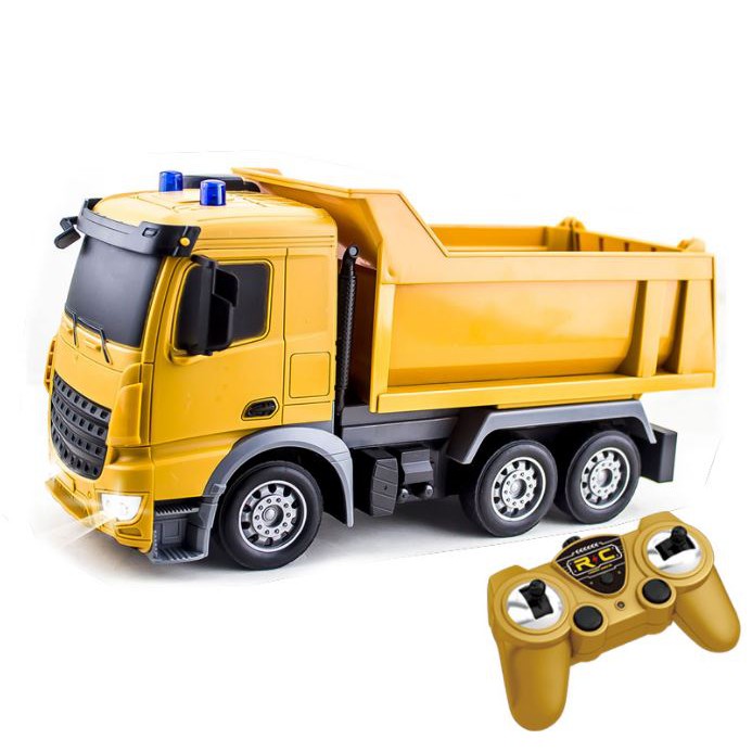 1:24 Scale 8 Channel Dump Truck Toy Vehicle Electric RC Remote Control Cars
