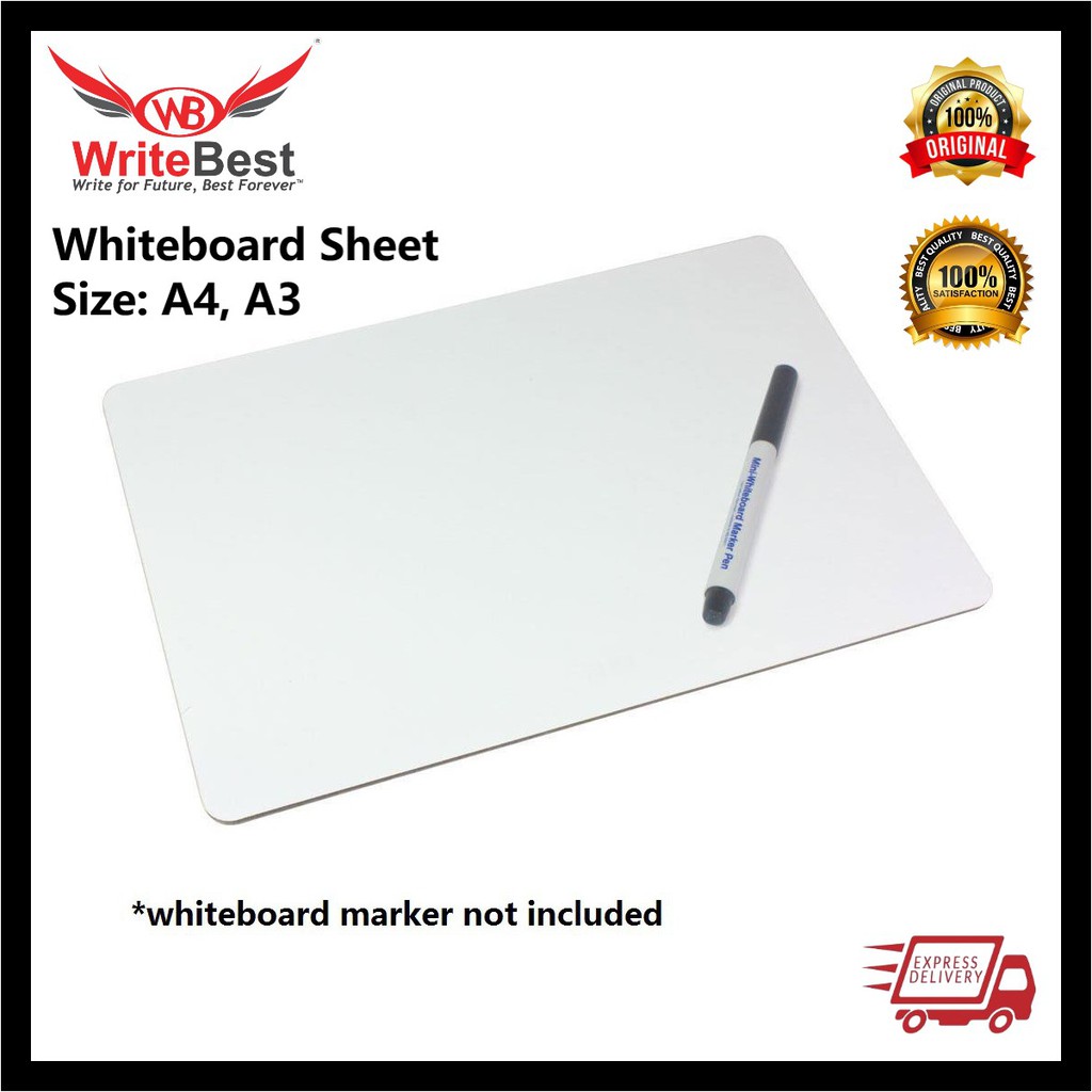 Double Sided Whiteboard Sheet A4 / A3 Shopee Malaysia