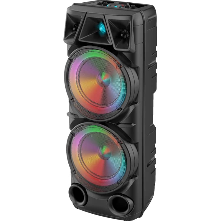 ZQS-8210 8"x 2 karaoke bluetooth speaker witn remote and wireless ...