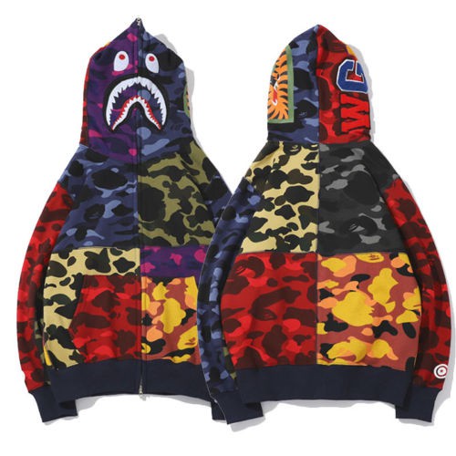 a bathing ape hoodie camo