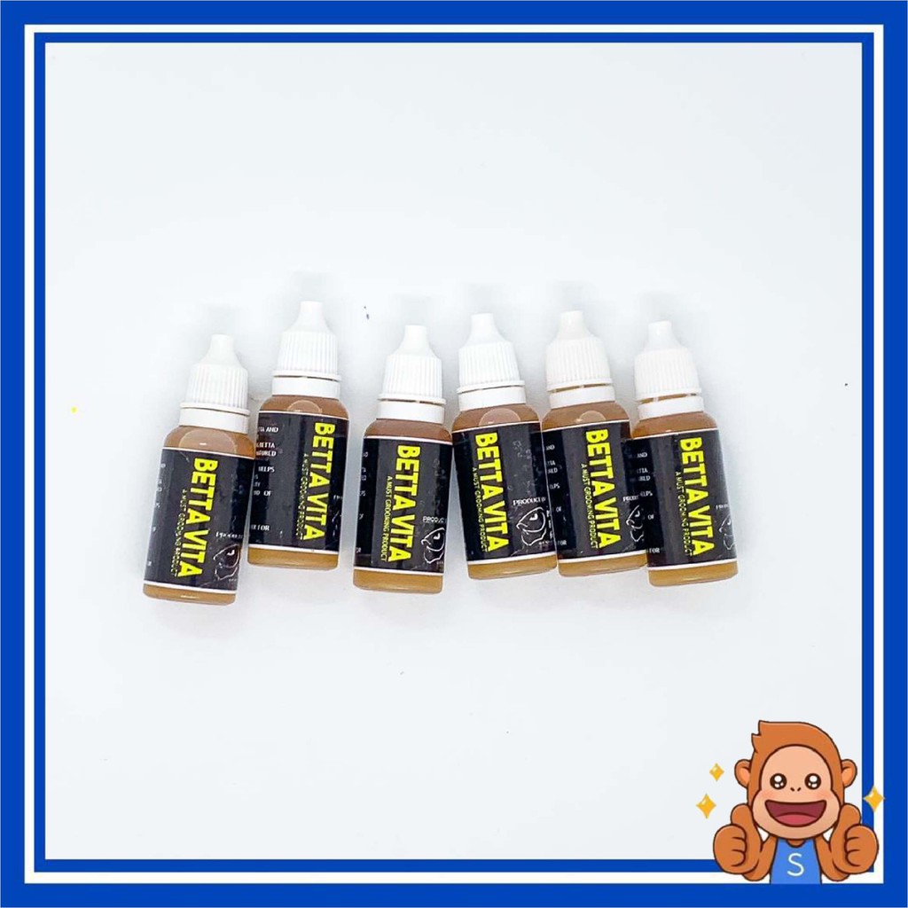 BETTA VITA Untuk ikan hiasan guppy / laga / betta fish dan lain2 , 10ml Betta vita ORI for IKAN LAGA betta breeder