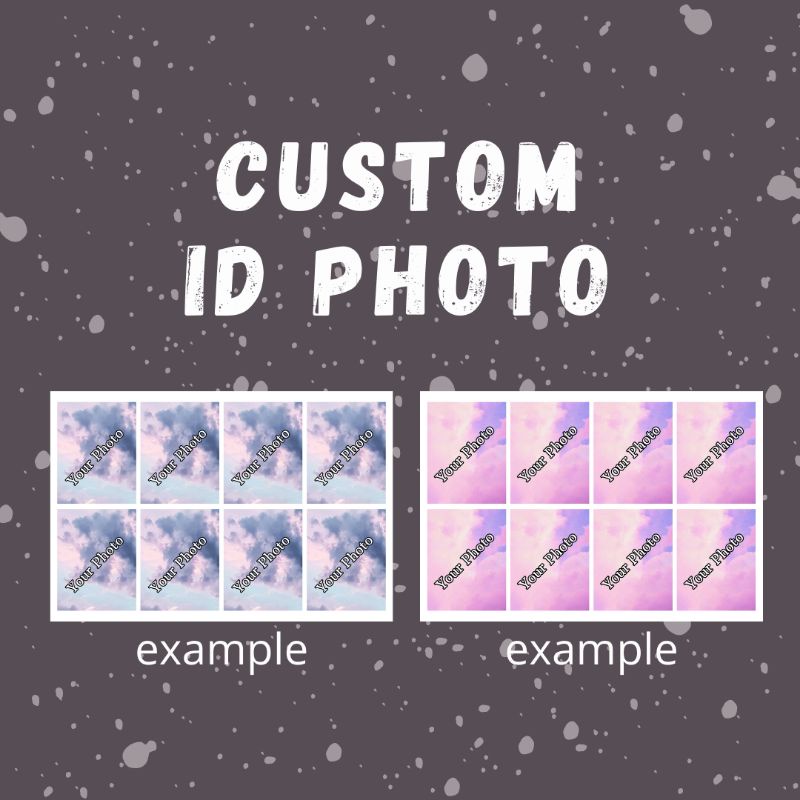 [READYSTOCK] Custom Hd Id Photo Customize identity photo card kpop passport size cutted no cut