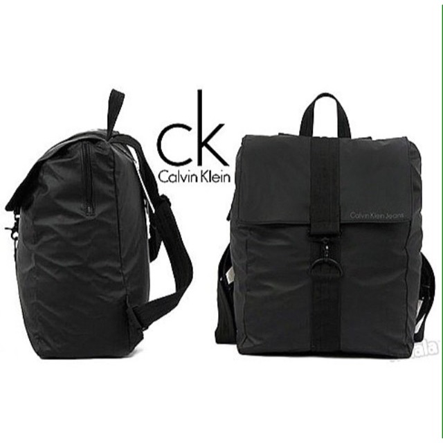 calvin klein black backpack