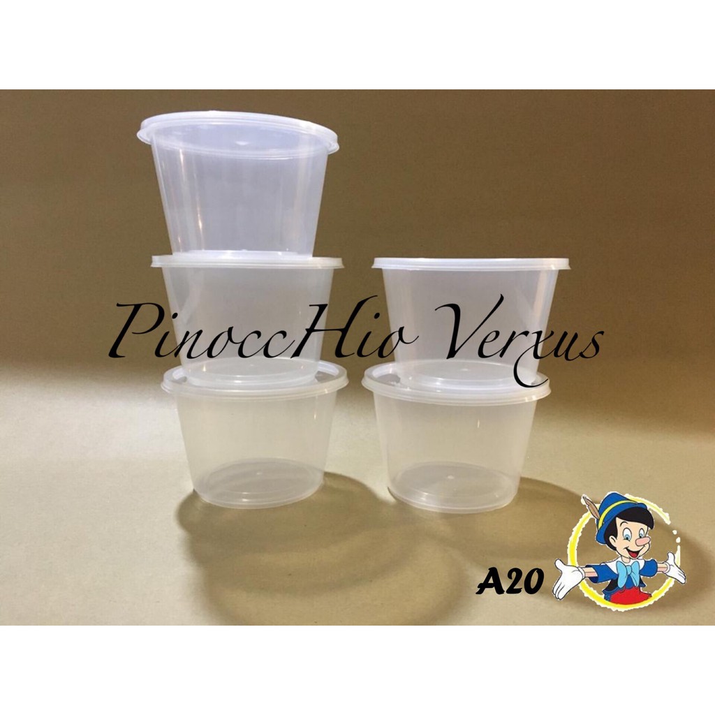 Plastic Container Round [A20] & Plastic Box Round (50units) Shopee Malaysia