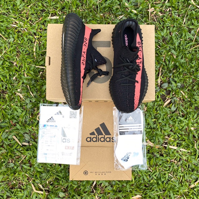 yeezy v1 black red