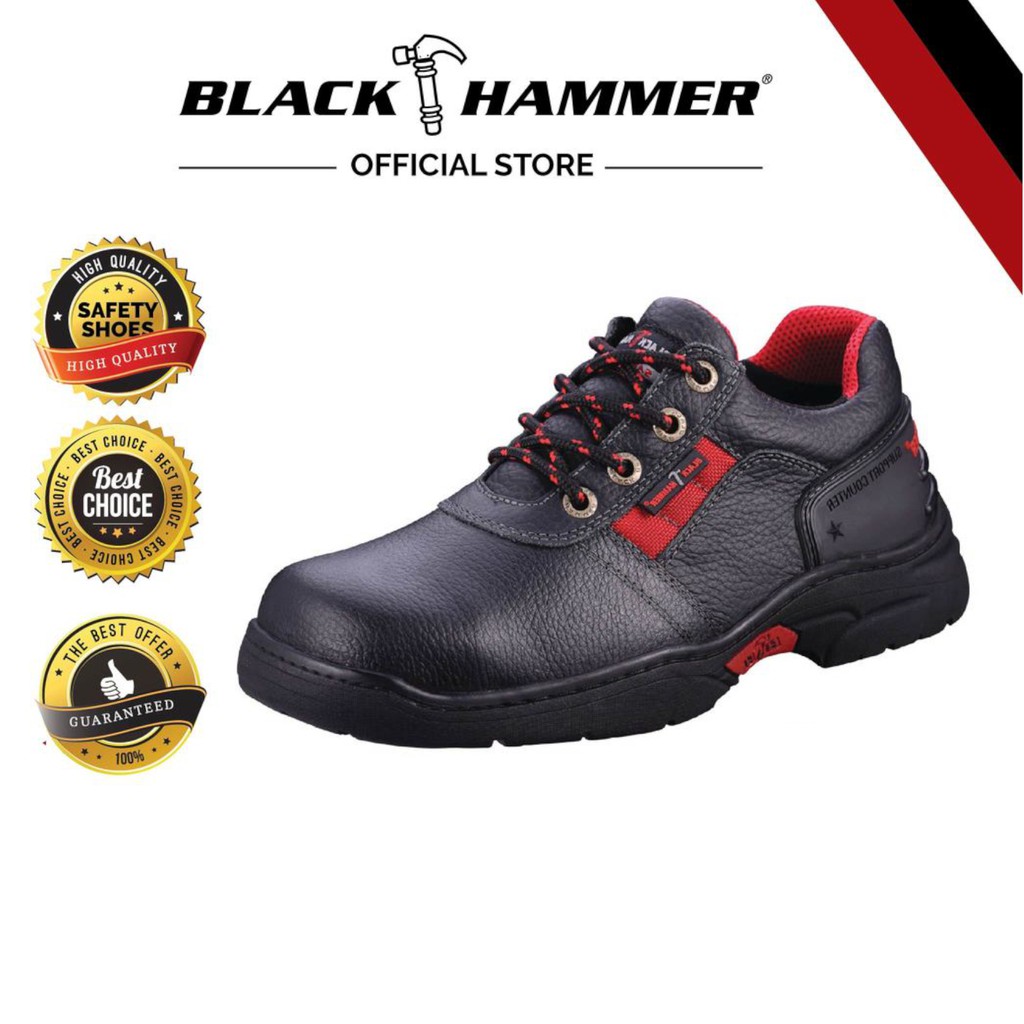 Black Hammer Men Series Low Cut Lace Up Safety Shoes BH2991 Shopee