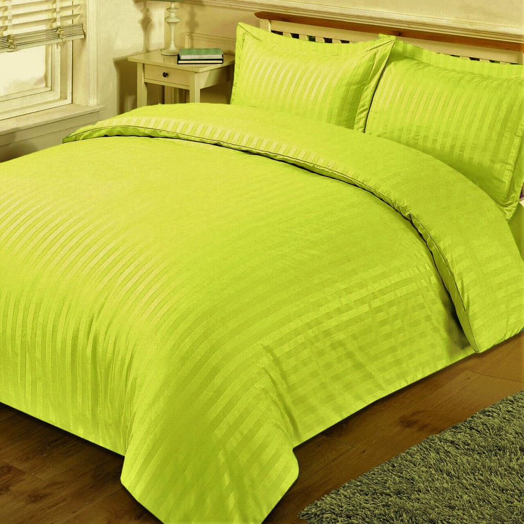 Grande Home Duvet Cover 100 Cotton Sateen 2cm Stripe