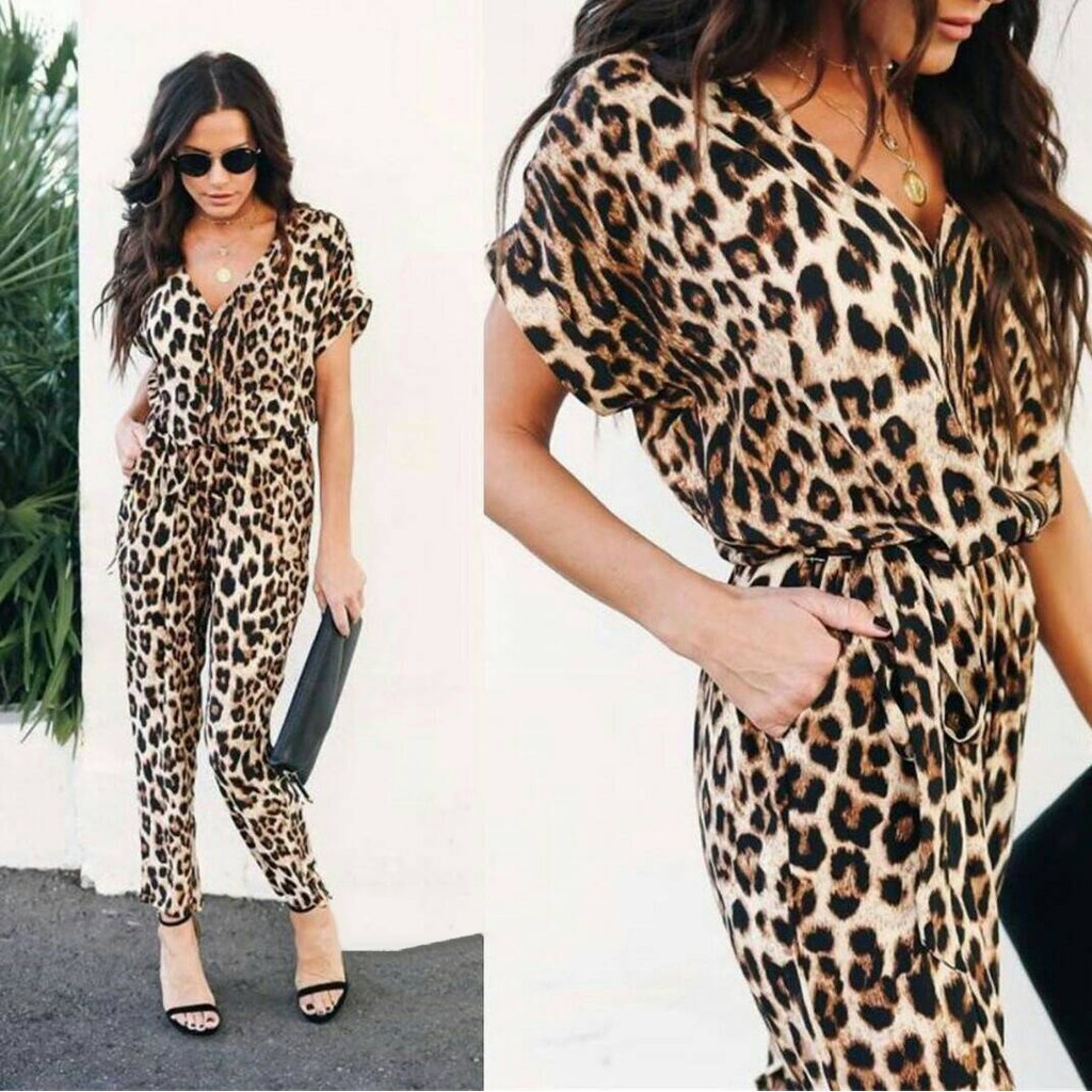 Jp Cherry Camouflage / Camouflage Patterned Jumpsuit / Trendy Women's Jumpsuit
