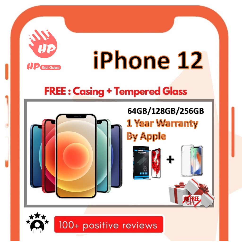 Authentic Apple Iphone 12 1 Year Apple Warranty Hybrid Unlock Shopee Malaysia