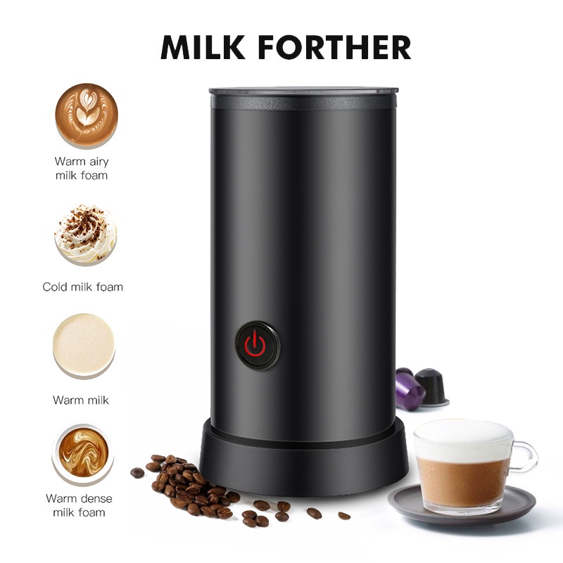 Automatic Milk Frother,Electric Warmer With Hot Or Cold Functionality For Cappuccino Latte Macchiato