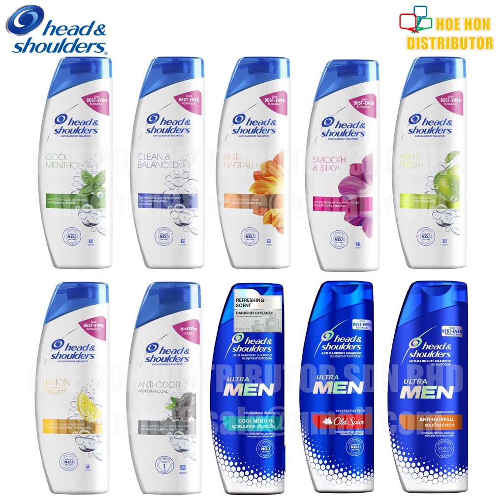 Head & Shoulders Anti-Dandruff Hair Shampoo Ultra Cool Menthol Anti ...