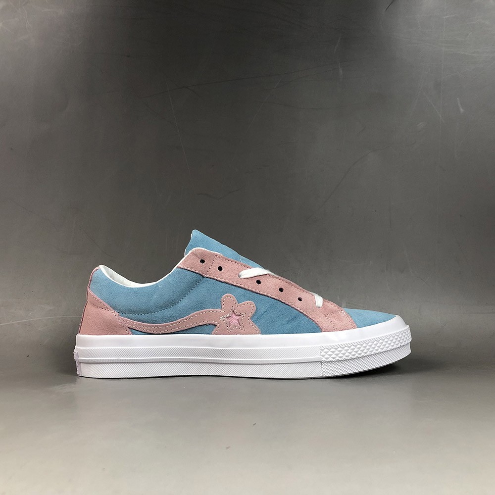 Converse x Tyler The Creator Golf Le Fleur One Star Pink Blue | Shopee  Malaysia