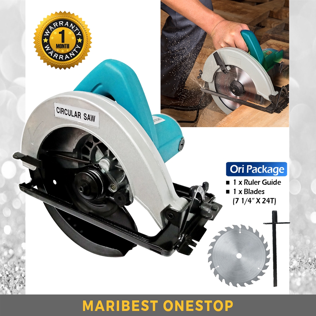 7 1/4” CIRCULAR SAW 185MM WOOD CUTTER CUTTING SAW MACHINE 5806B
