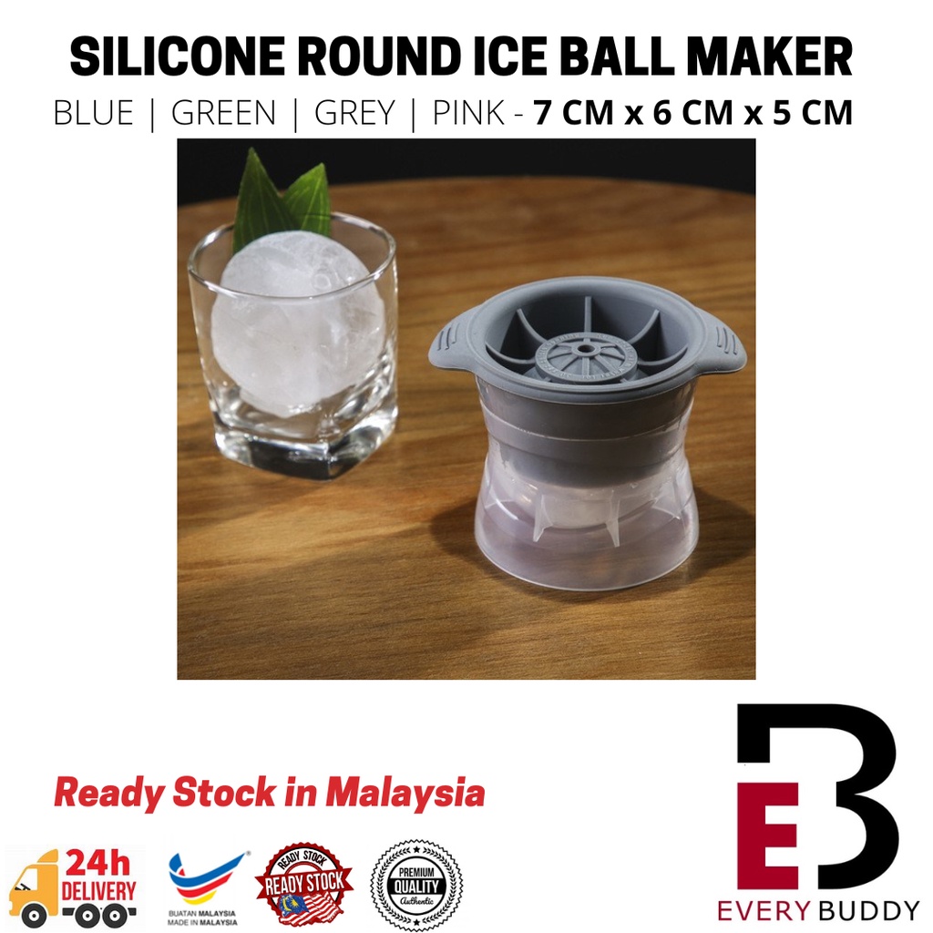 Round Ice Ball Mold Maker DIY Silicone Sphere Stackable For Whiskey Cocktail Drink Jelly Mold Kitchen Fruit Juice