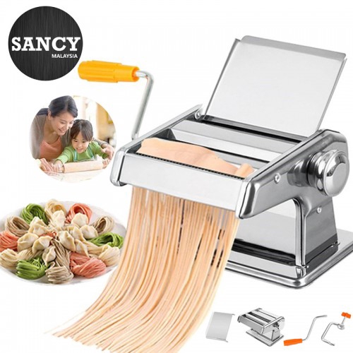 READY STOCK 🔥 SANCY Household Pasta Noodle Machine Stainless Steel Manually Pressing