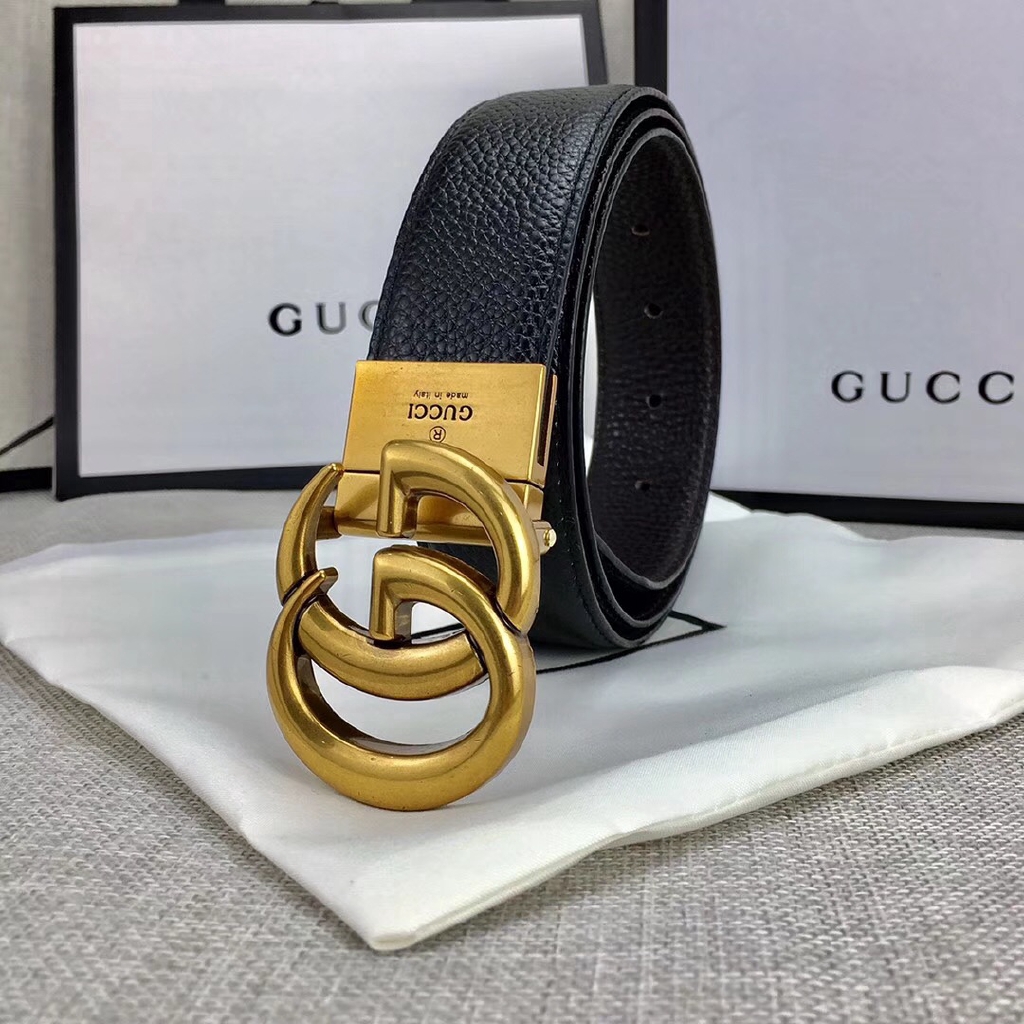 gucci gold buckle belt