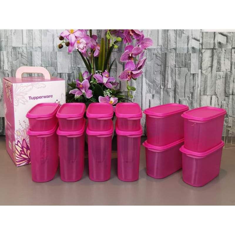 Tupperware Smart Saver Oval Set / Bekas Tepung / Bekas 3 in 1/ Bekas Milo,  Bekas Gula, Bekas Rempah