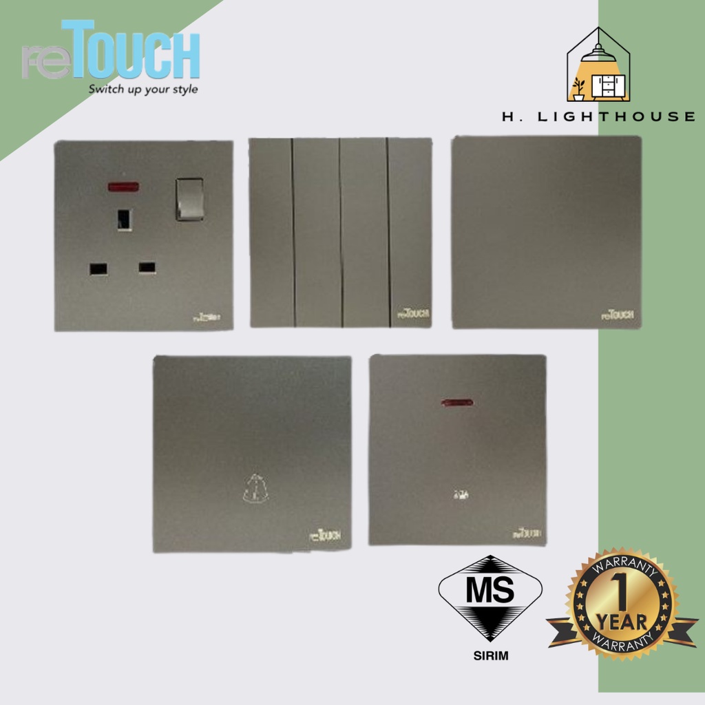 RETOUCH Ultra Rimless Socket and Wall Switch Slim Modern Switch Design ...