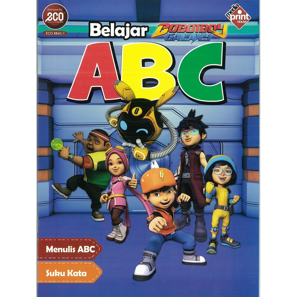 Media Books B5 Boboiboy Belajar Abc Eco Bb 6c Shopee Malaysia