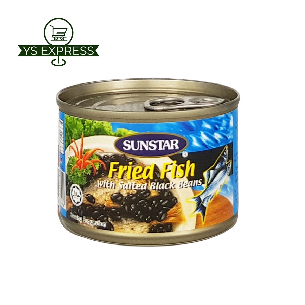 SUNSTAR Fried Fish with Salted Black Bean 160G - Ikan Goreng dengan Kacang Hitam Masin