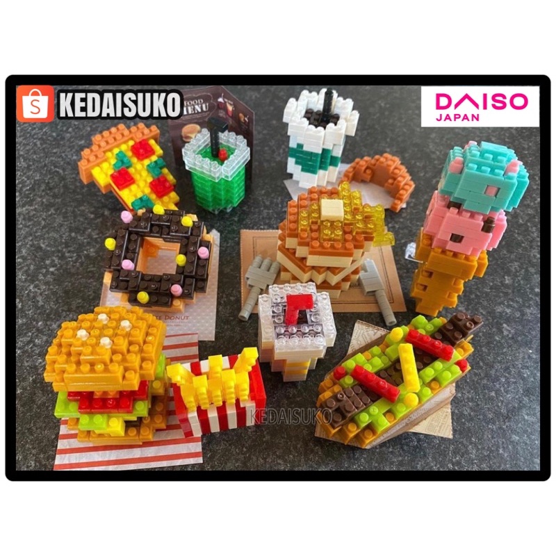 Daiso Japan Original Petit Block Building Toy Miniature Food Nanoblock