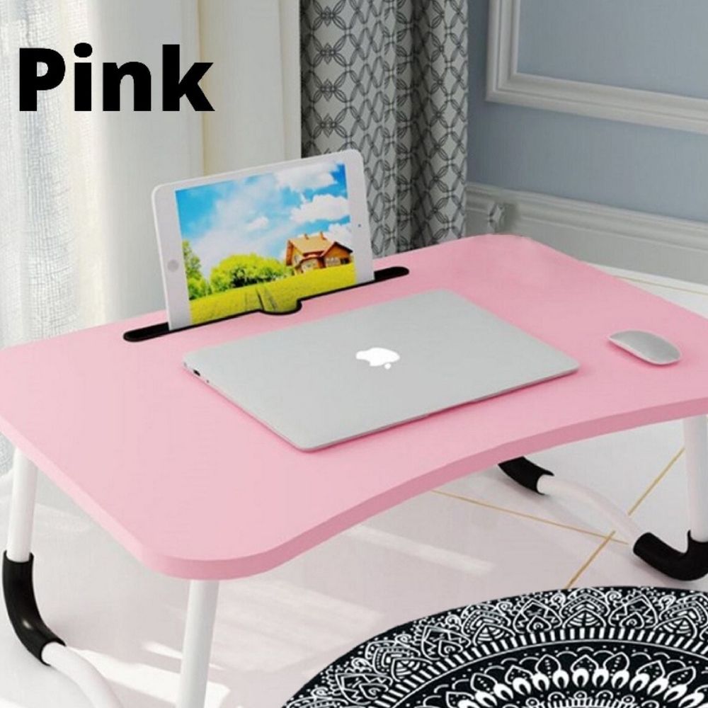 Laptop Table Foldable Anti-slip Bed Notebook Portable Desk Home Tablet Slot Meja Belajar Lipat Serbaguna ( HY-02 )