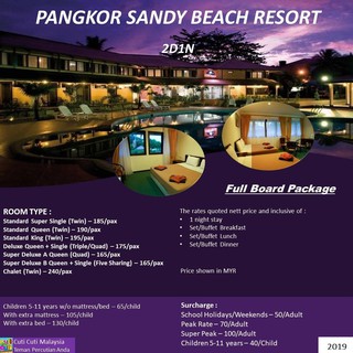 Pangkor Sandy Beach Resort Package - 