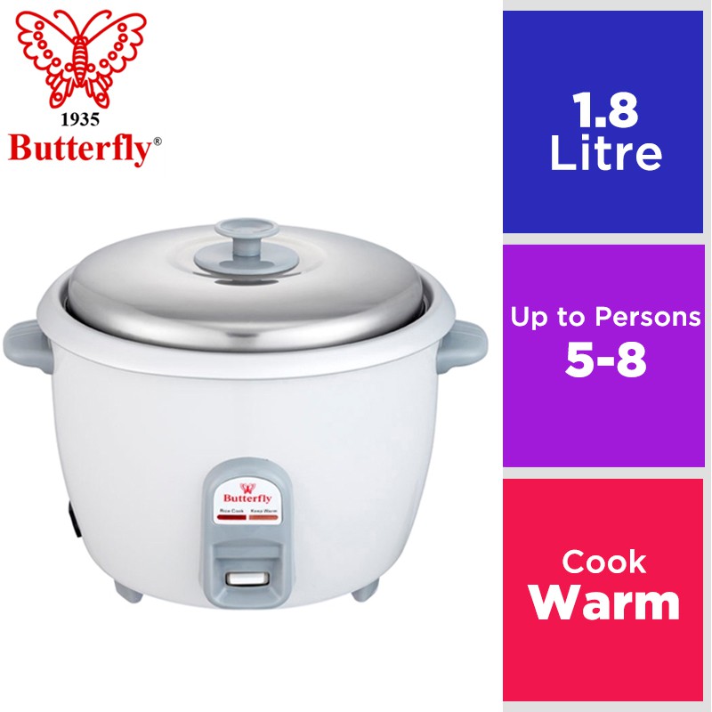 Butterfly Rice Cooker 1 8 Liter Brc F6018 Shopee Malaysia