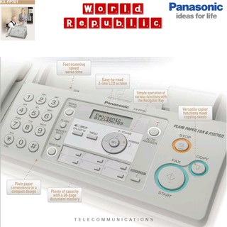 Panasonic Plain Paper KX-FP701ML Fax Machine - Compact Plain Paper Fax With Copier - KXFP701ML FP701ML