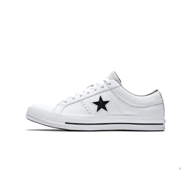 CONVERSE ONE STAR LEATHER LOW (WHITE | Shopee Malaysia