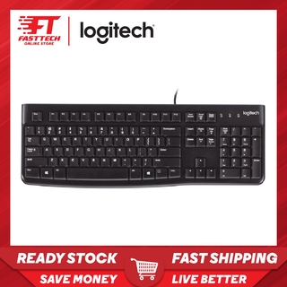 Logitech Wired Keyboard K120 with Quiet Typing, Comfortable, Spill-Resistant Design & Plug and Play USB Connection