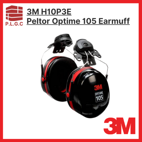 3M PELTOR Optime 105 H10P3E Peltor Helmet Attached Earmuff ( NNR 27DB ...