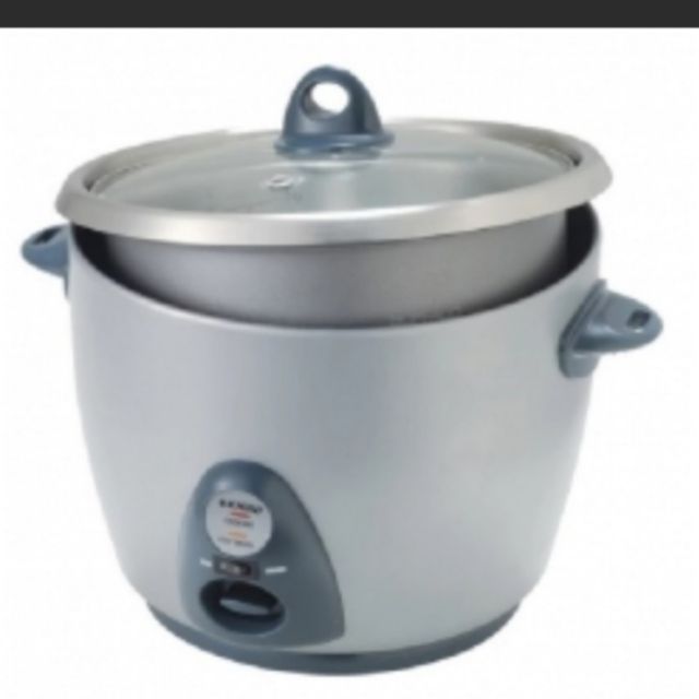 Khind Anshin Buffalo Stainless Steel Rice Cooker 2 8l Grey Shopee Malaysia