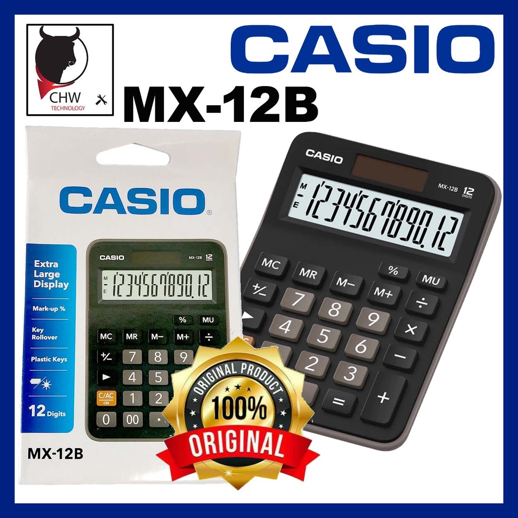 CASIO MX-12B CALCULATOR ORIGINAL CASIO | Shopee Malaysia