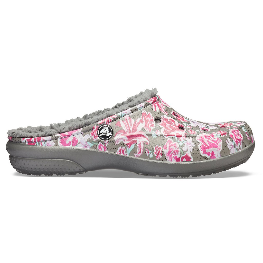 crocs freesail fuzz lined clog