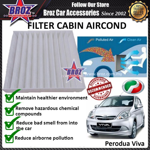 Perodua Viva High Quality Air Filter Cabin Aircond OEM Extra Clean and