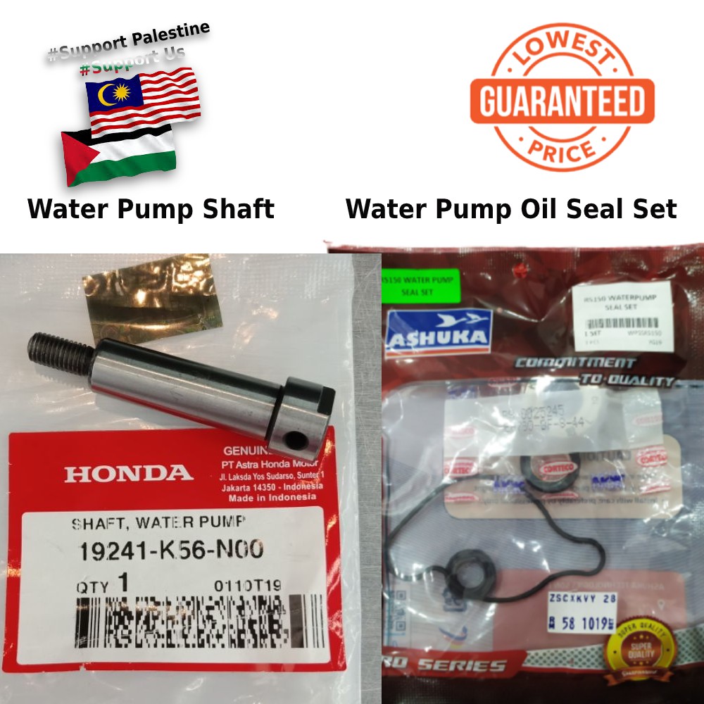 Ashuka Water Pump Oil Seal Gasket Set Honda Water Pump Shaft Original RS150 RS150R MotorZoom