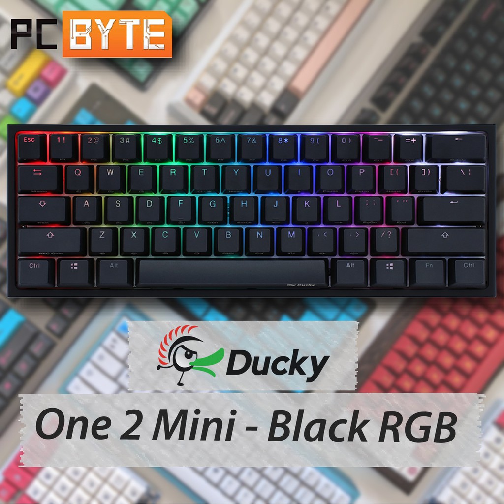 Ducky One 2 Mini V2 Rgb Led 60 Double Shot Pbt Mechanical Keyboard Cherry Mx Switch Shopee Malaysia