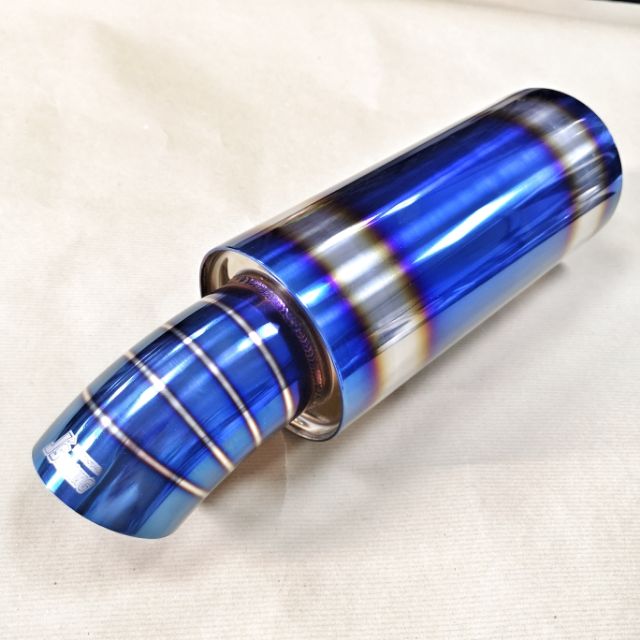 JS Racing Titanium Color Straight Flow Ekzos Muffler  Shopee Malaysia