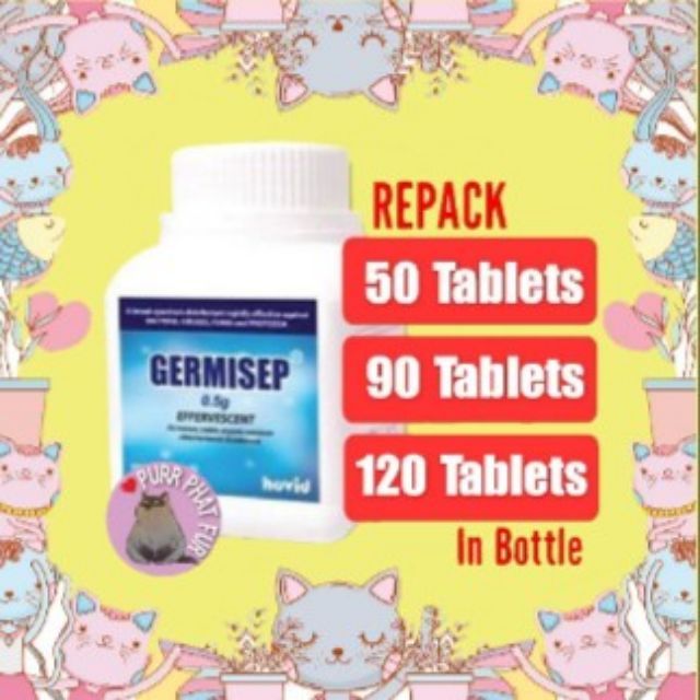 ✴ GERMISEP 50 or 90 or 120 TABLETS REPACK ✴