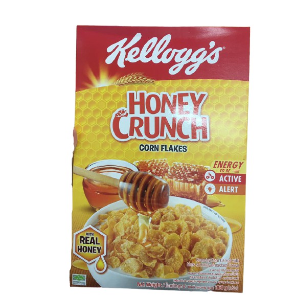 Kellogg S Honey Crunch Corn Flakes With Real Honey 360g Shopee Malaysia