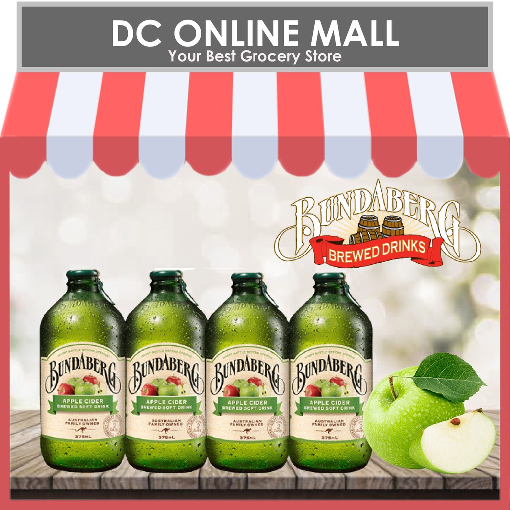 4 Bottles Bundaberg Apple Cider 375ml Shopee Malaysia