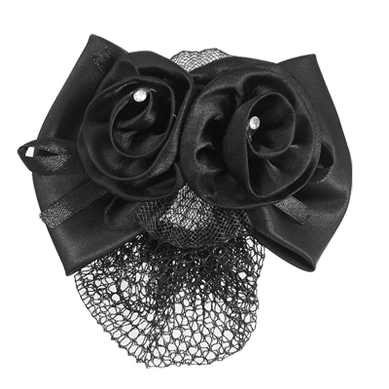 hair barrette with net