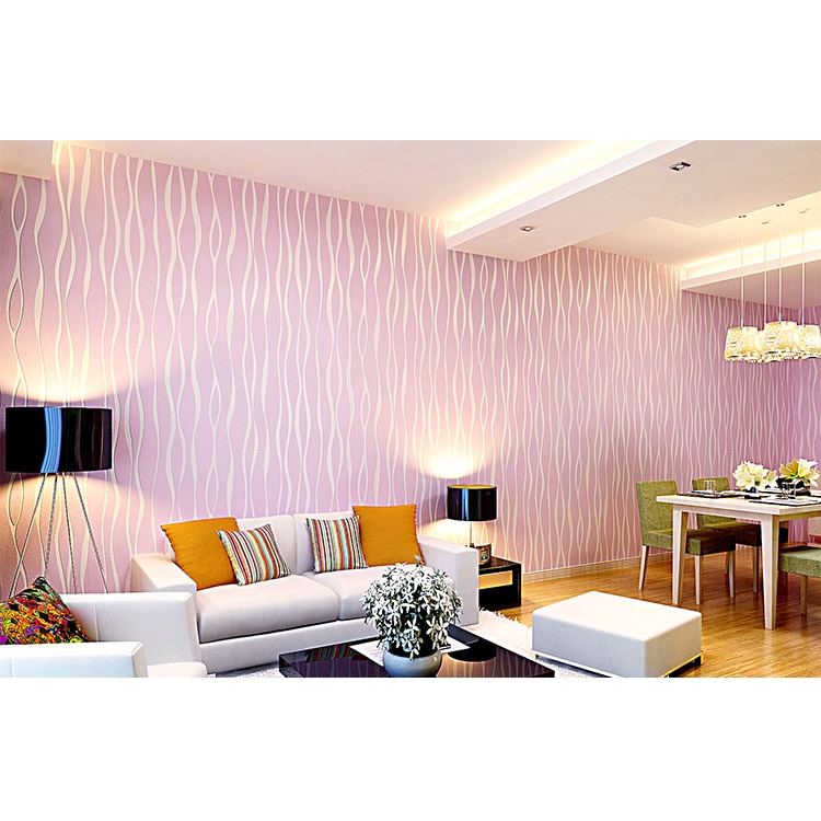 Boobe Modern Fashion Non Woven Wallpaper Wallsticker Curved Striped Living Room Bedroom Wallpaper