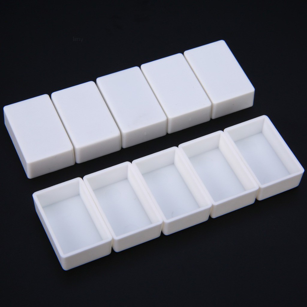 limy 10/20/40pcs Plastic Watercolor Empty Full Or Half Paint Pans