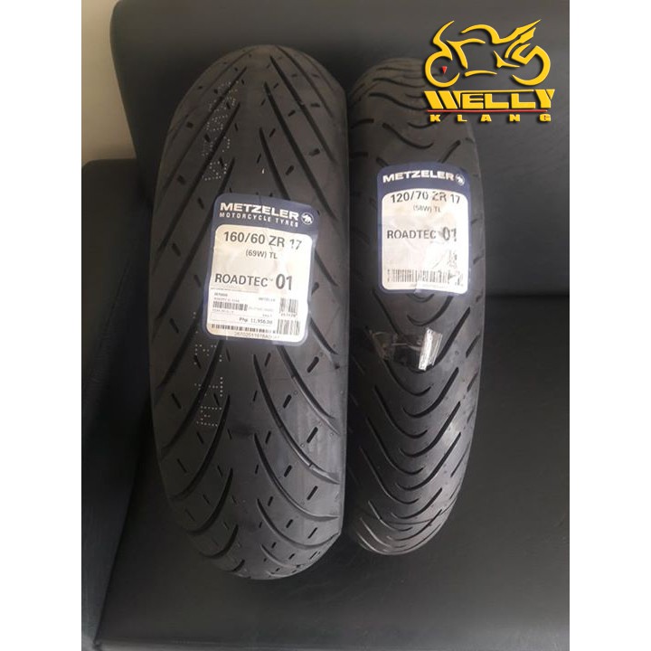 Tyre Tayar Combo Metzeler Roadtec 01 120 70x17 160 60x17 Kawasaki Er6n Versys 650 Shopee Malaysia