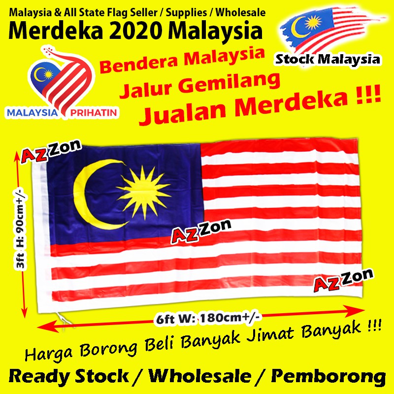 Jualan Merdeka Bendera Jalur Gemilang Malaysia Flag Shopee Malaysia